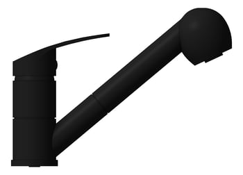 Left Image of Mixer Hob Oliveri London PullOutSpray