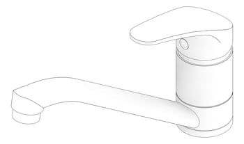 3D Documentation Image of Mixer Hob Oliveri London SingleLever