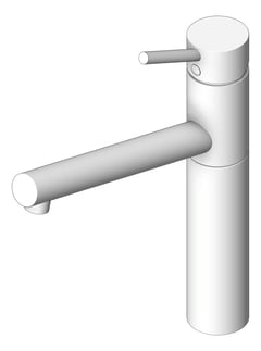 3D Shaded Image of Mixer Hob Oliveri Pepe Swivel