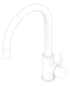 3D Documentation Image of Mixer Hob Oliveri Venice GooseNeck PullOutSpray