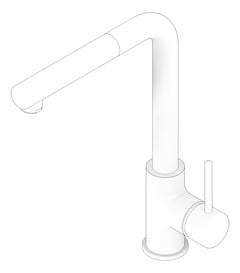 3D Documentation Image of Mixer Hob Oliveri Venice RightAngle PullOutSpray