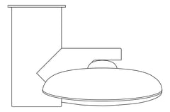 Plan Image of Shower HandPiece Oliveri Copenhagen Bracket