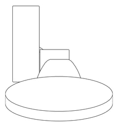 Plan Image of Shower HandPiece Oliveri Rome Bracket
