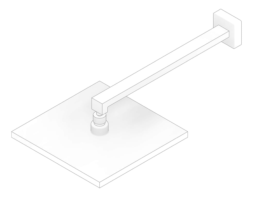 3D Documentation Image of Shower Head Oliveri Monaco WallMount