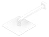 3D Documentation Image of Shower Head Oliveri Monaco WallMount Thin