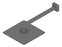 3D Presentation Image of Shower Head Oliveri Monaco WallMount Thin