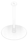 3D Documentation Image of Shower Head Oliveri Rome CeilingMount Thin