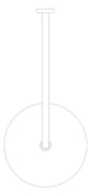 Plan Image of Shower Head Oliveri Rome WallMount Thin