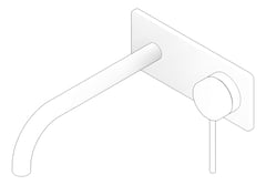 3D Documentation Image of MixerSet Wall Oliveri Venice Curved