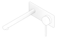 3D Documentation Image of MixerSet Wall Oliveri Venice Straight