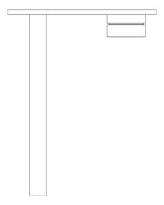 Plan Image of MixerSet Wall Oliveri Venice Straight