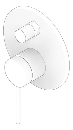 3D Documentation Image of MixerTap Diverter Oliveri Venice