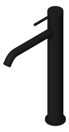 3D Shaded Image of Mixer Basin Oliveri Venice Curved Tall