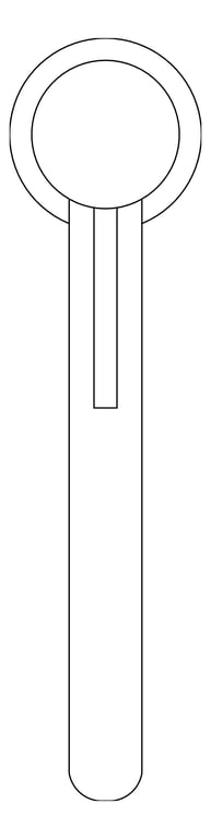 Plan Image of Mixer Basin Oliveri Venice Curved Tall