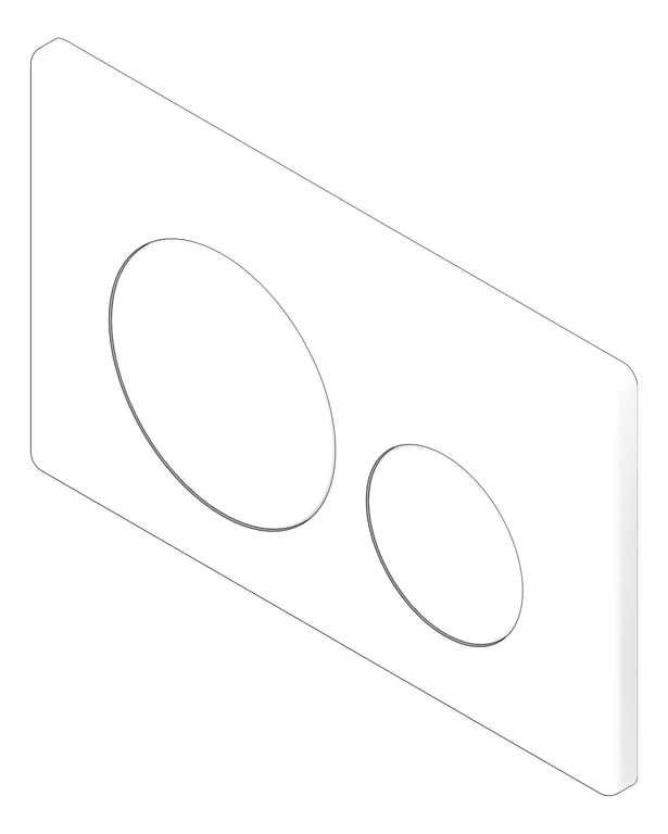3D Documentation Image of PushPlate Wall Oliveri Round