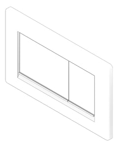 3D Documentation Image of PushPlate Wall Oliveri Square
