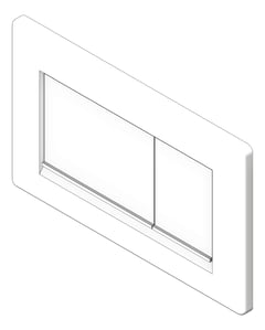 3D Shaded Image of PushPlate Wall Oliveri Square
