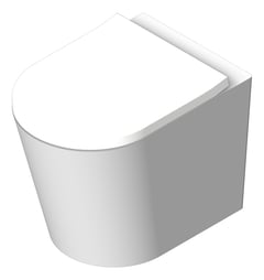 3D Shaded Image of ToiletPan Wall Oliveri Oslo