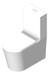 3D Shaded Image of ToiletPan Wall Oliveri Vienna