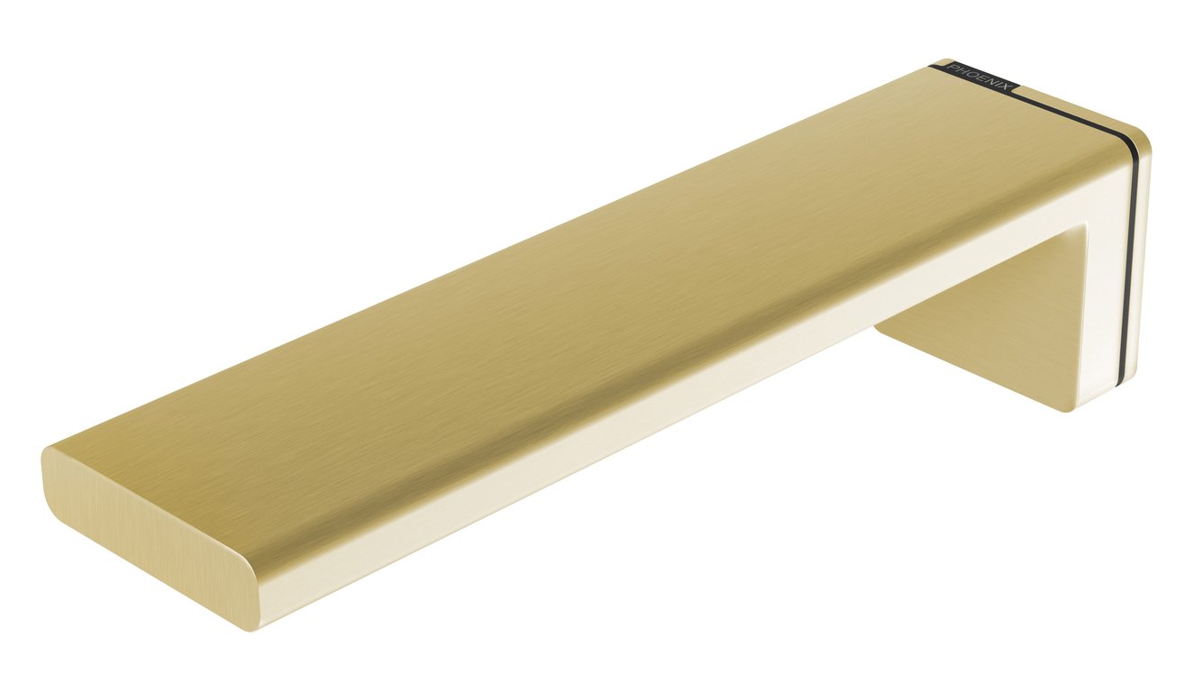 110-7610-12 Alia Wall Basin Bath Outlet 200mm.jpg Image of Spout Wall Phoenix Alia