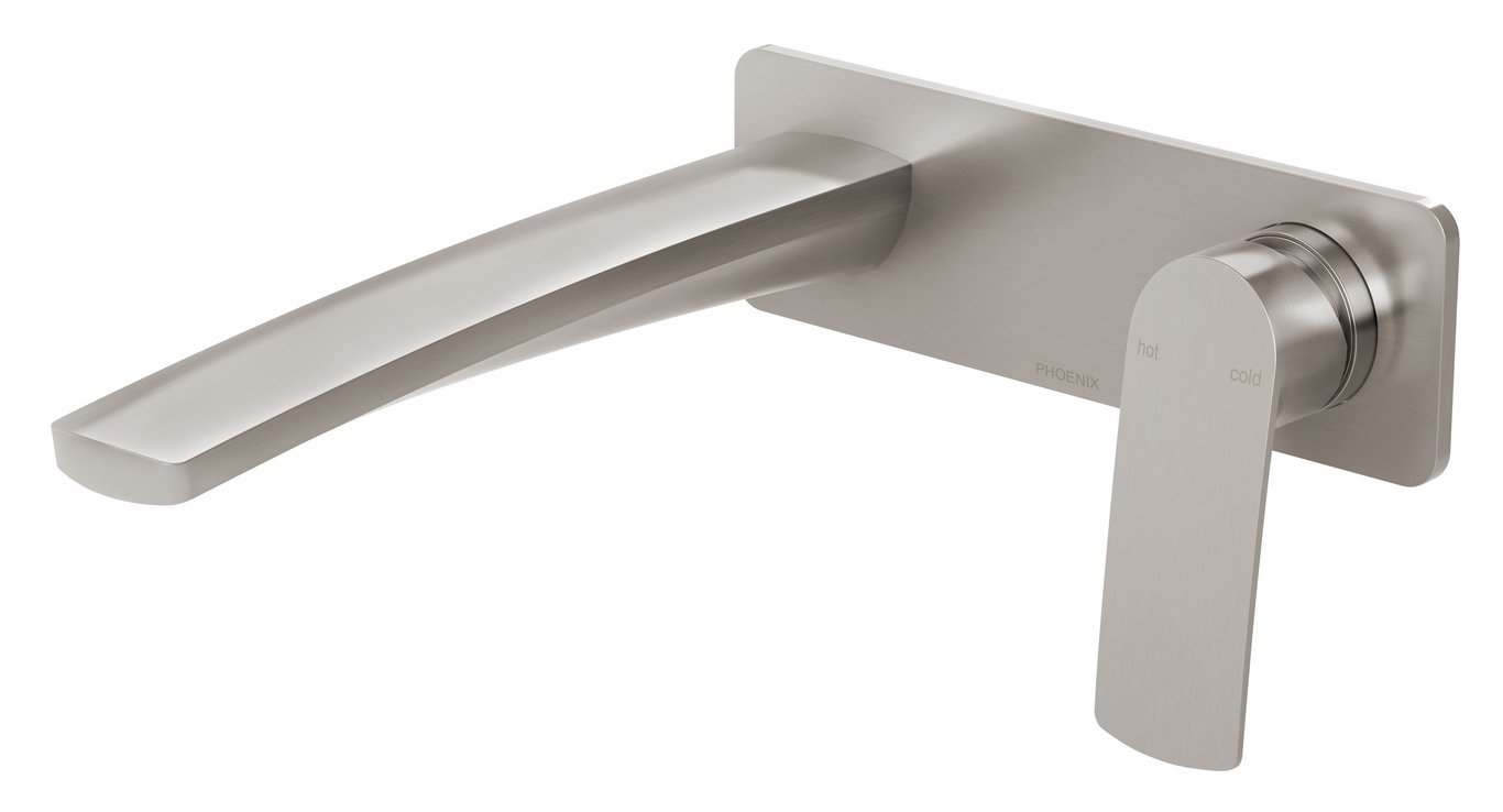 115-7810-40 Mekko Wall Basin Bath Mixer Set.jpg Image of MixerSet Wall Phoenix Mekko Basin