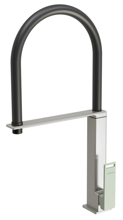 116-7303-40 Zimi Sink Mixer 200mm - Sage Green.jpg Image of Mixer Sink Phoenix Zimi
