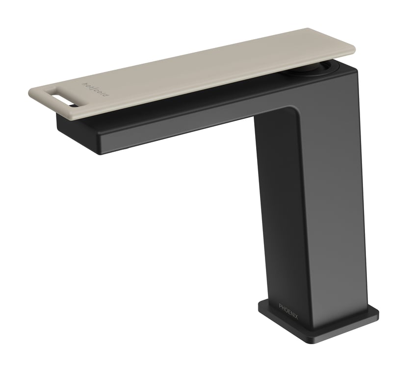 116-7703-10 Zimi Basin Mixer - Oatmeal.jpg Image of Mixer Basin Phoenix Zimi