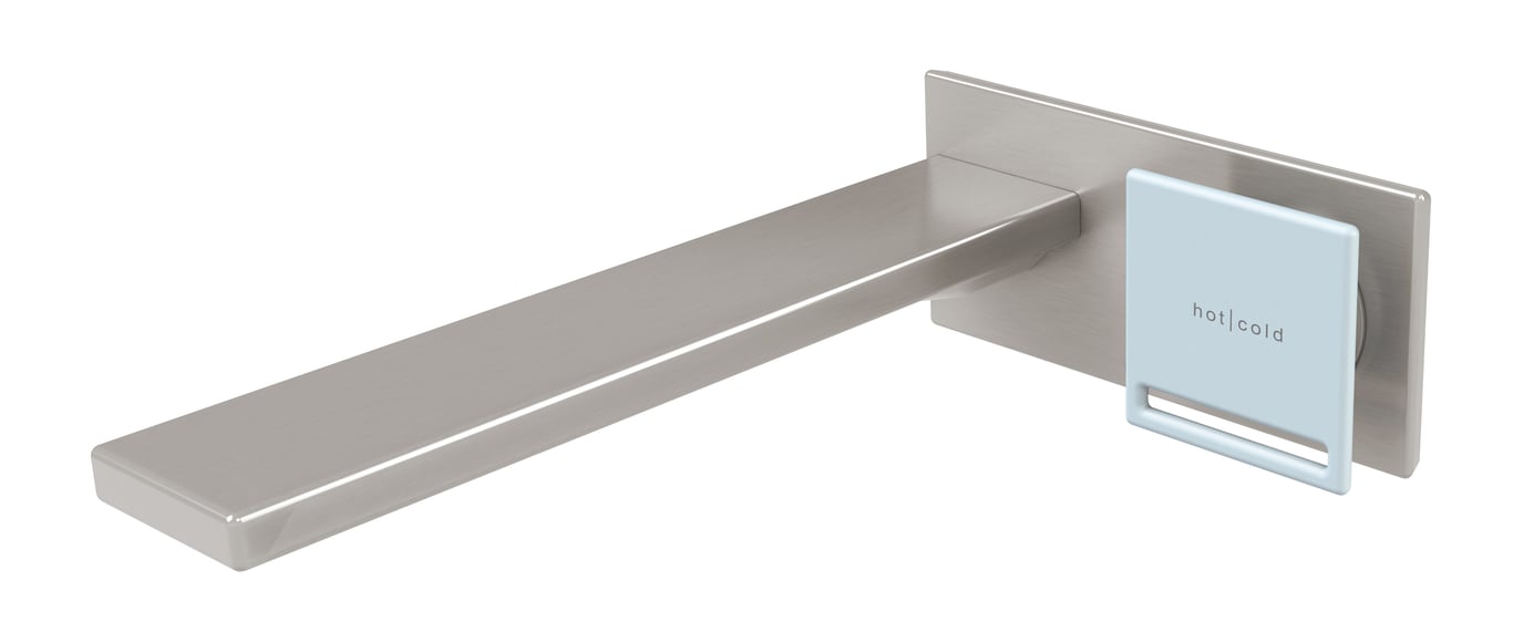 116-7813-40 Zimi Wall Mixer Set - Powder Blue.jpg Image of MixerSet Wall Phoenix Zimi