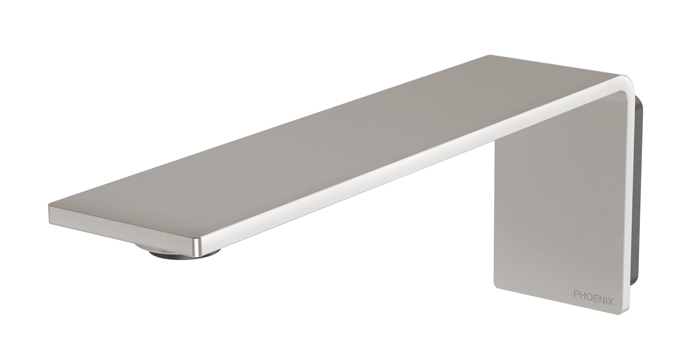 117-7610-40 Axia Wall Basin Outlet 200mm.jpg Image of Spout Wall Phoenix Axia Basin