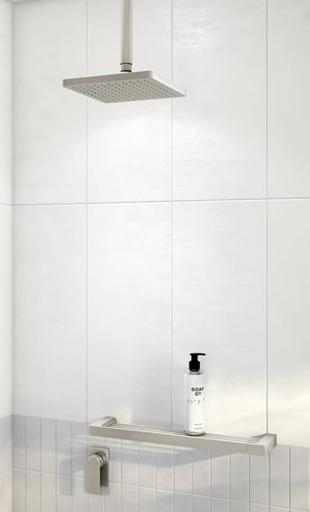 118-7800-40 GS896-40 V544-40 LE5100-40 Phoenix Teel Shower Wall Mixer Lifestyle RGB.jpg Image of Shower Rose Phoenix Lexi 200mm