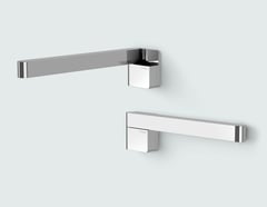 121-0881-00 Phoenix Designer Swivel Bath Outlet 230mm Square Hero RGB.jpg Image of Spout Wall Phoenix Swivel Square