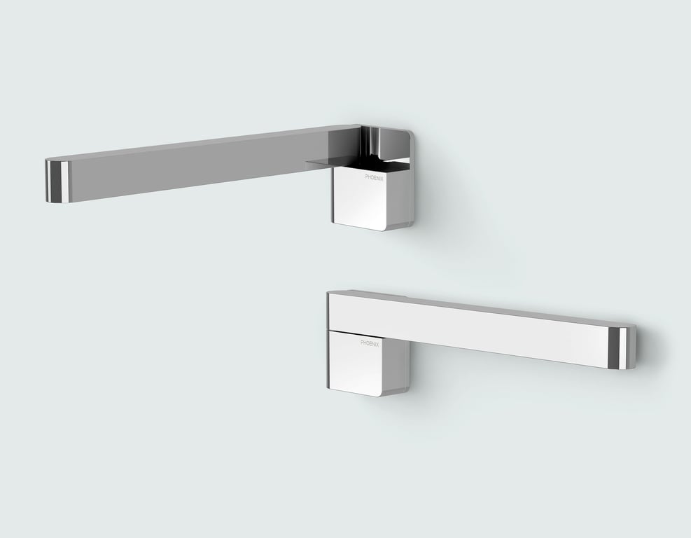 121-0881-00 Phoenix Designer Swivel Bath Outlet 230mm Square Hero RGB.jpg Image of Spout Wall Phoenix Swivel Square