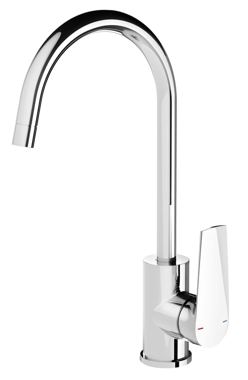 151-7310-00 Arlo Sidelever Sink Mixer Gooseneck.jpg Image of Mixer Sink Phoenix Arlo
