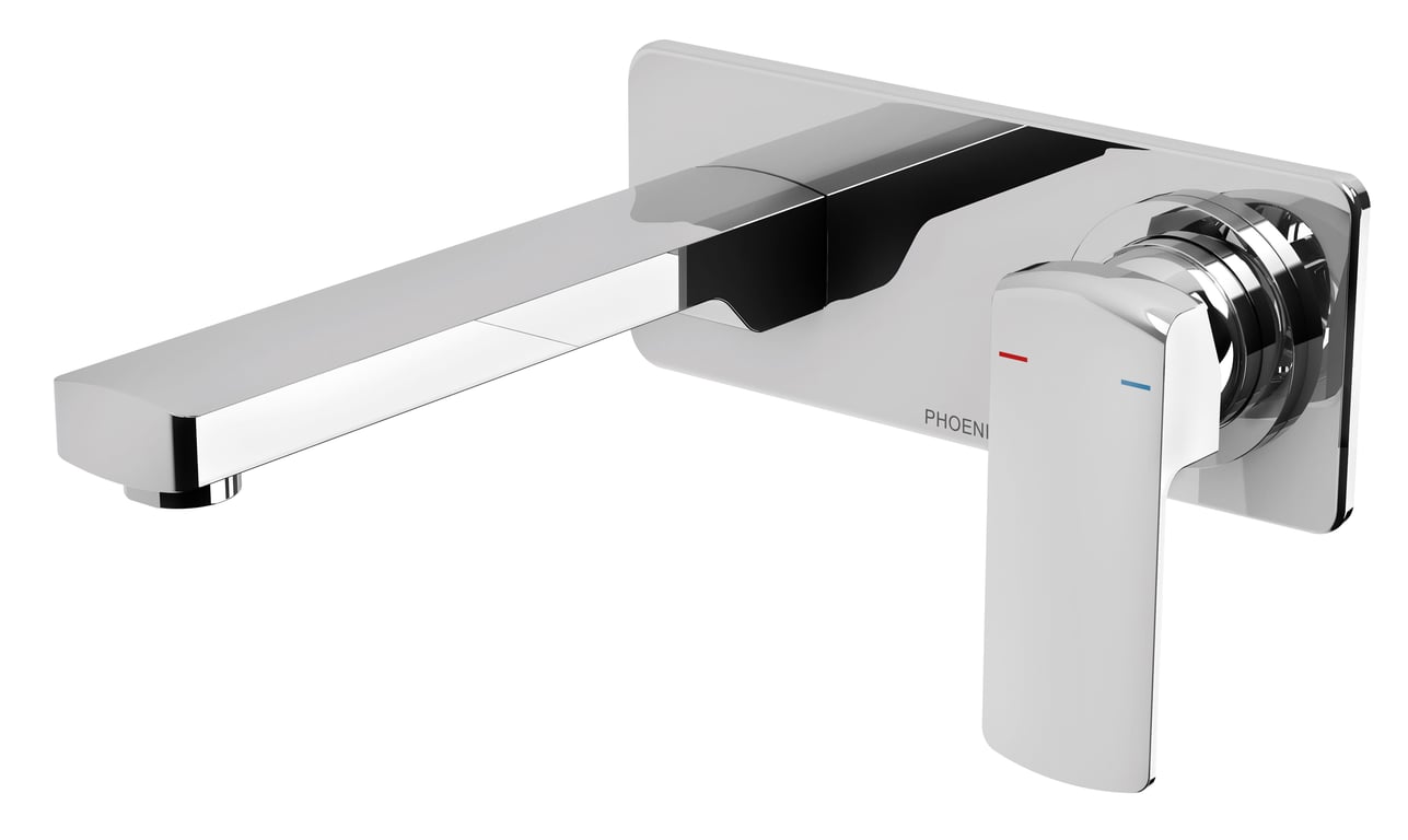 152-7812-00 Teva Wall Mixer Set 200mm Trim.jpg Image of MixerSet Wall Phoenix Teva