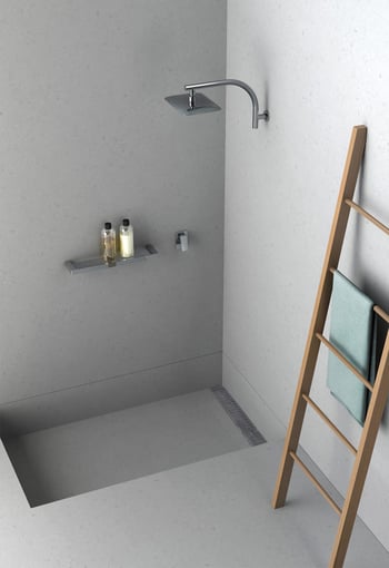 201-2121-51 RU780CHR GS896 RU526CHR Phoenix V Channel Drain 75 x 750mm Lifestyle RGB.jpg Image of Shelf Shower Phoenix Gloss