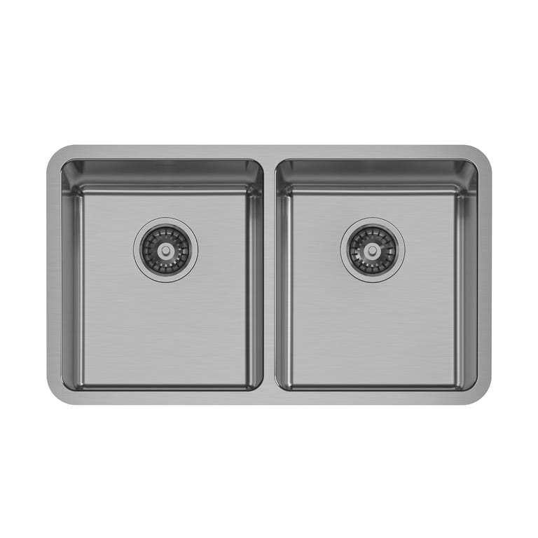303-2002-51_2000_Series_Double_Bowl_Under-Over_Sink.jpg Image of Sink Kitchen Phoenix 2000Series Double