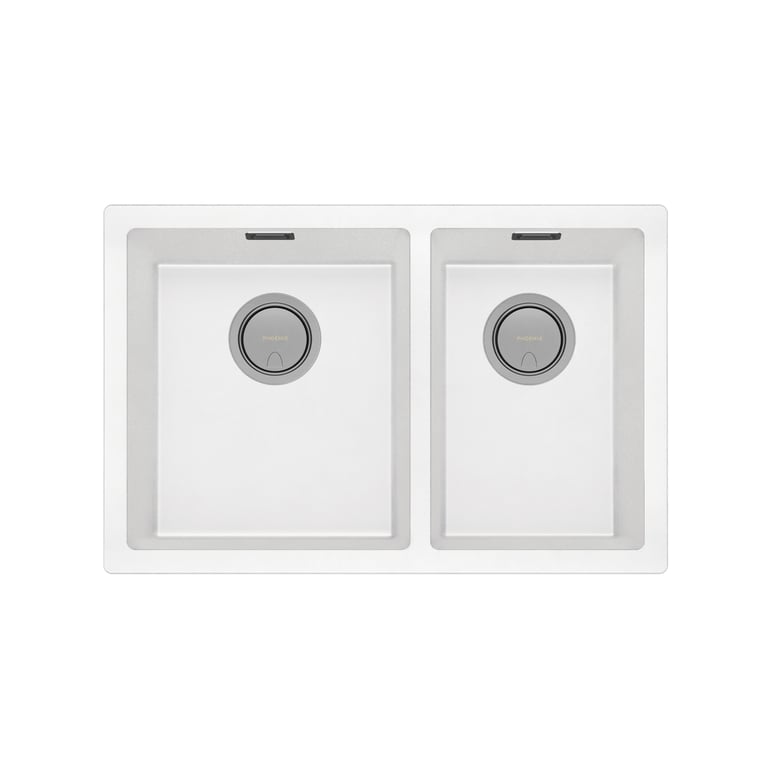 312-5202-80_5000_Series_1-3_4_LH_Bowl_Under_Over_Sink.jpg Image of Sink Kitchen Phoenix 5000Series OneAndThreeFourth Left