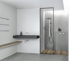 605-6500-60 110-0600-00 Phoenix NX Cape Twin Shower and Alia Lifestyle RGB.jpg Image of Shower Twin Phoenix NXCape