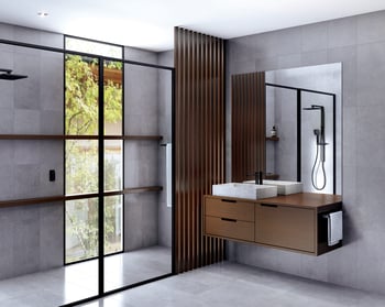 607-6500-10 118-7900-10 Phoenix NX Orli Twin Shower and Teel Lifetyle RGB.jpg Image of Mixer Vessel Phoenix Teel