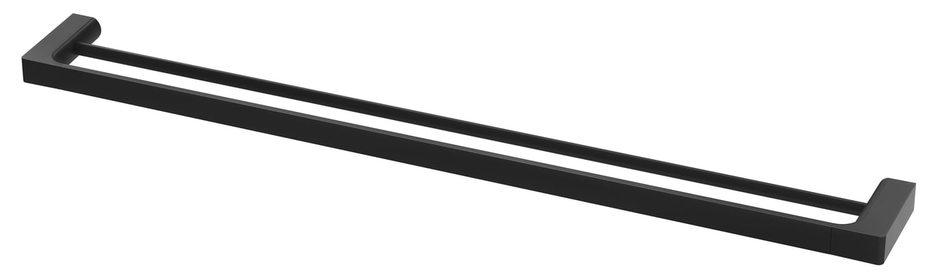 GS811 MB Gloss Double Towel Rail 800mm.jpg Image of TowelRail Double Phoenix Gloss 800mm
