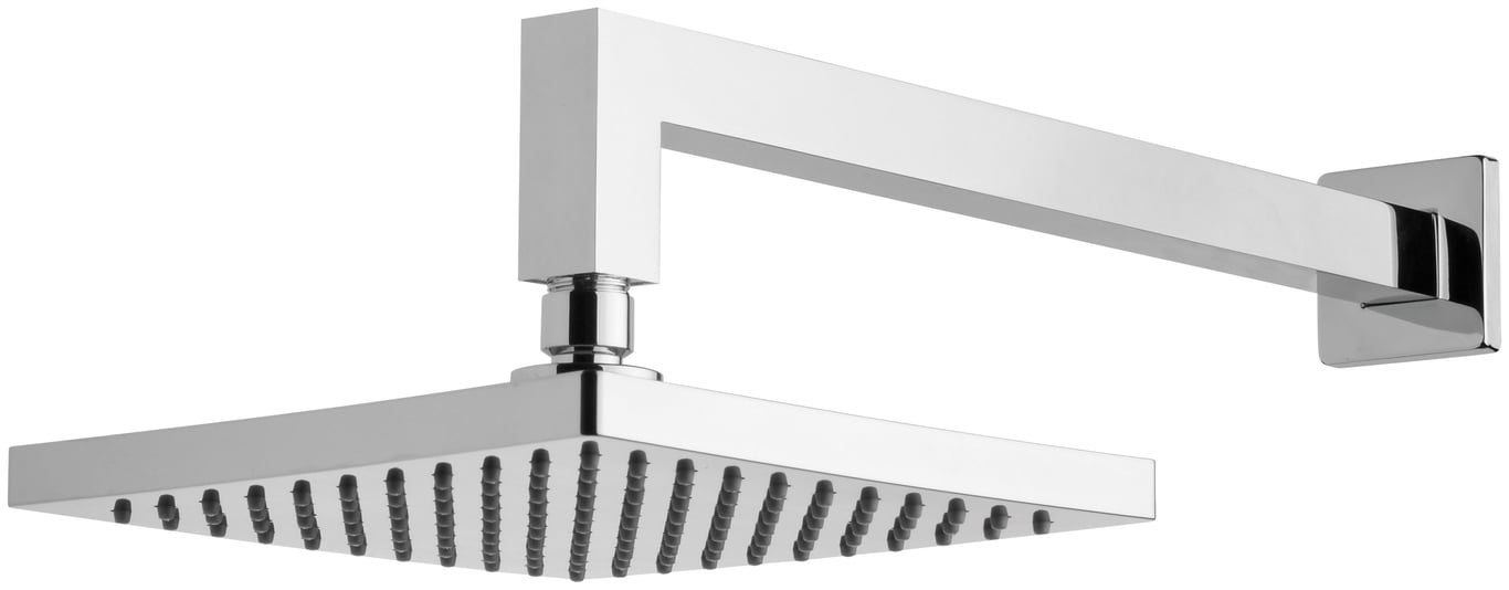 LE5200-00 Lexi Shower Arm 400mm& 200mm Square Rose.jpg Image of Shower Head Phoenix Lexi