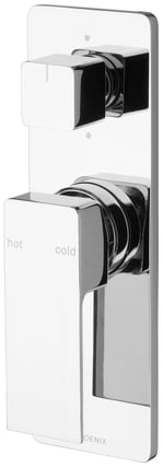 RA791 CHR Radii Shower Bath Diverter Mixer.jpg Image of MixerTap Wall Phoenix Radii Diverter