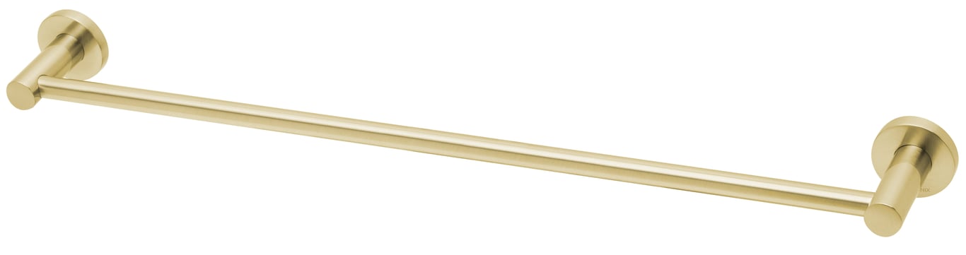 RA804-12 Radii Single Towel Rail 600mm Round Plate.jpg Image of TowelRail Single Phoenix Radii 600 RoundPlate