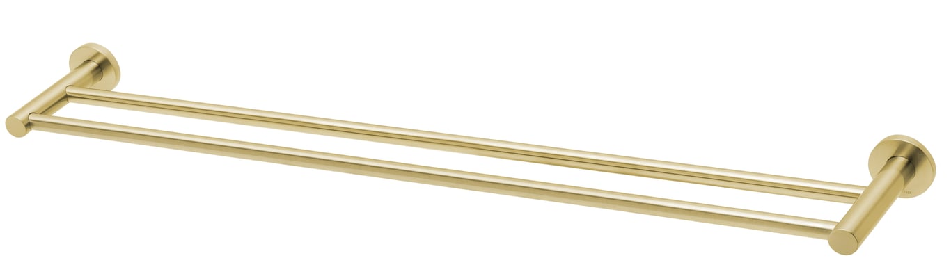 RA812-12 Radii Double Towel Rail 800mm Round Plate.jpg Image of TowelRail Double Phoenix Radii 800 RoundPlate