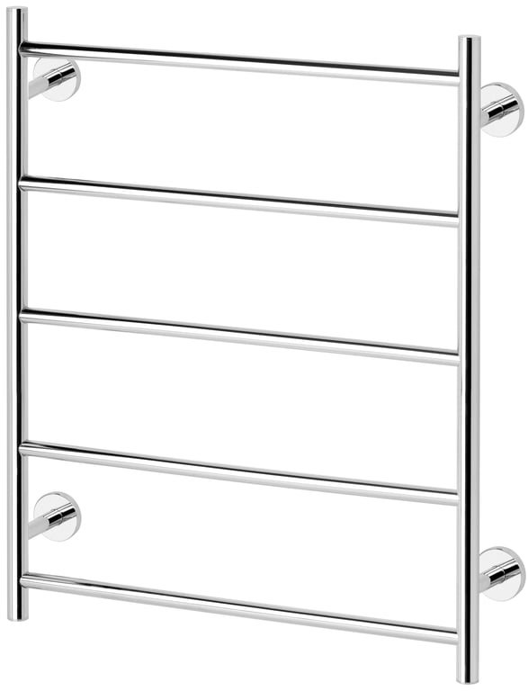 RA870 CHR Radii Towel Ladder 550mm x 740mm Round Plate.jpg Image of TowelRail Ladder Phoenix Radii 550 RoundPlate