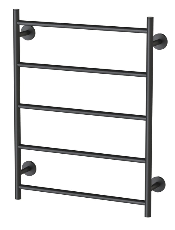 RA870 MB Radii Towel Ladder 550 x 740mm Round Plate.jpg Image of TowelRail Ladder Phoenix Radii 550 RoundPlate