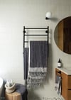 RA870MB Phoenix Radii Towel Ladder 550 x 740mm Round Plate Hero RGB.jpg Image of TowelRail Ladder Phoenix Radii 550 RoundPlate
