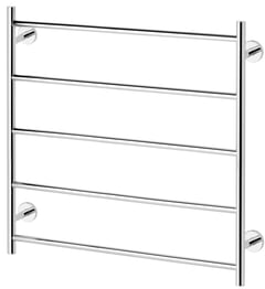 RA871 CHR Radii Round Towel Ladder 750 x 740mm Round Plate.jpg Image of TowelRail Ladder Phoenix Radii 750 RoundPlate