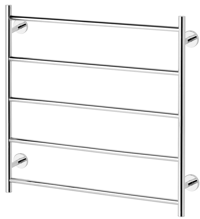 RA871 CHR Radii Round Towel Ladder 750 x 740mm Round Plate.jpg Image of TowelRail Ladder Phoenix Radii 750 RoundPlate
