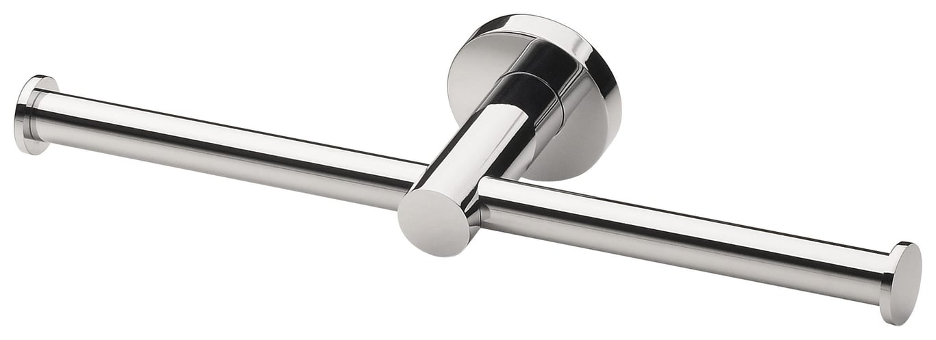 RA891 CHR Radii Double Toilet Roll Holder Round.jpg Image of ToiletRollHolder Double Phoenix Radii RoundPlate